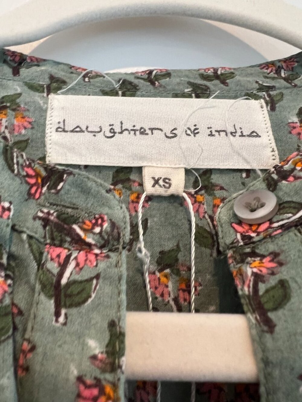 Daughters of India Prairie Dress Sage Size XS - Picture 5 of 6